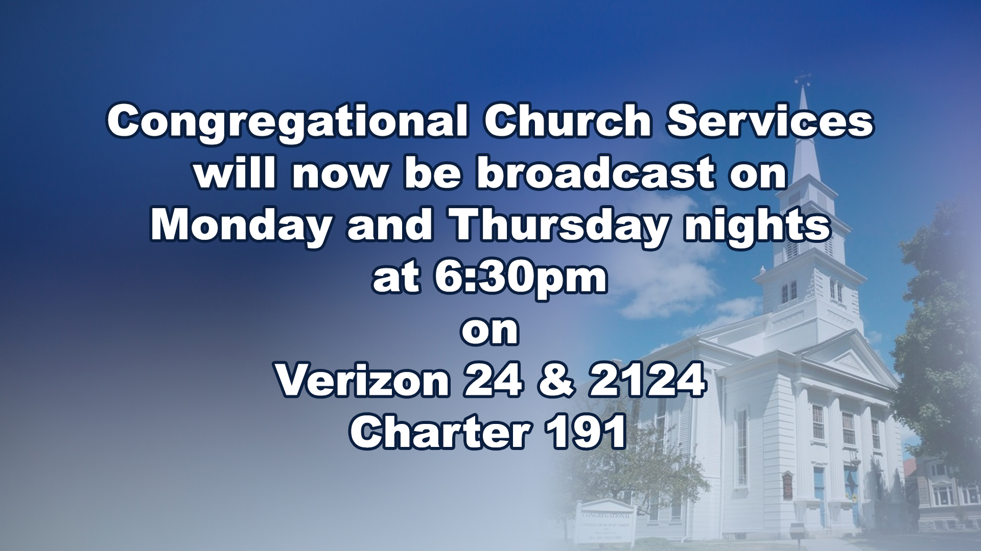Thumbnail image for Congregational Church Announcement