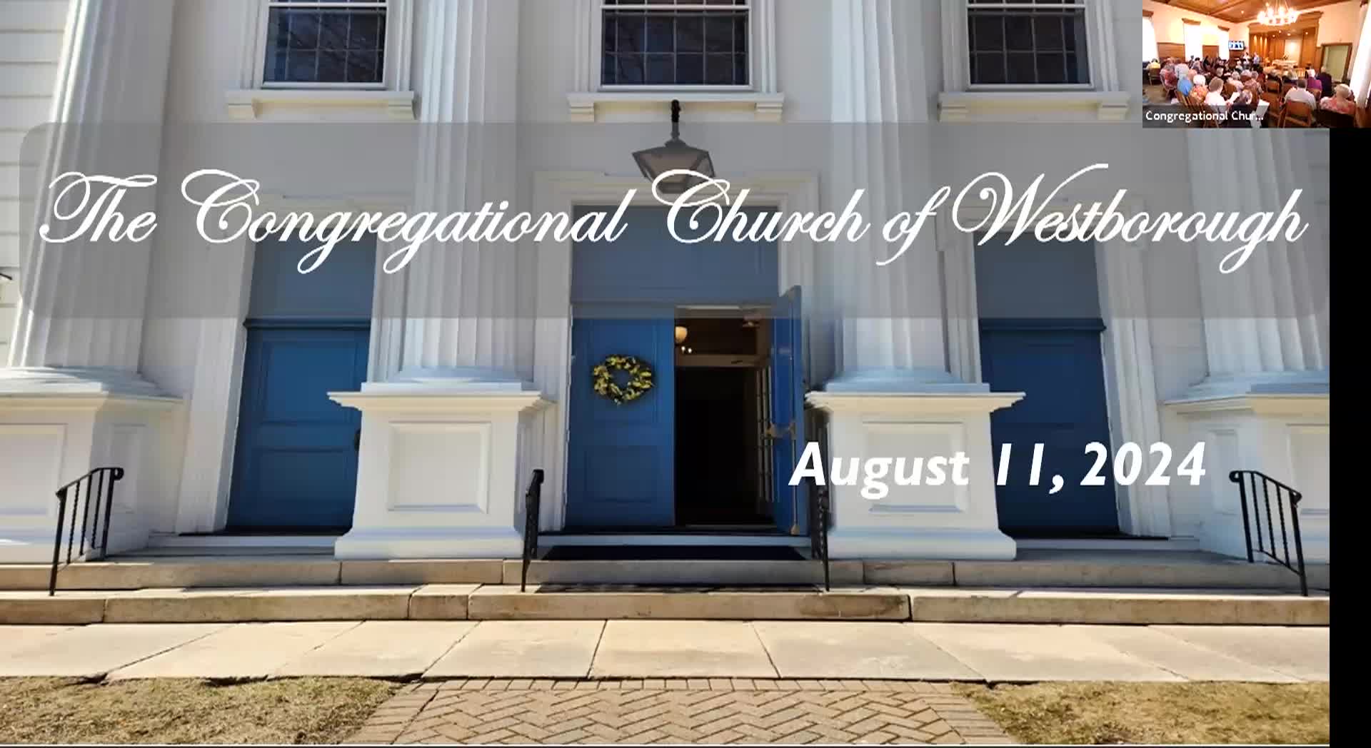 Thumbnail image for Congregational Church of Westborough - August 11, 2024
