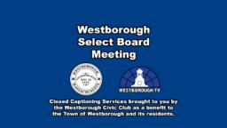 Westborough Select Board meeting -  September 2, 2025