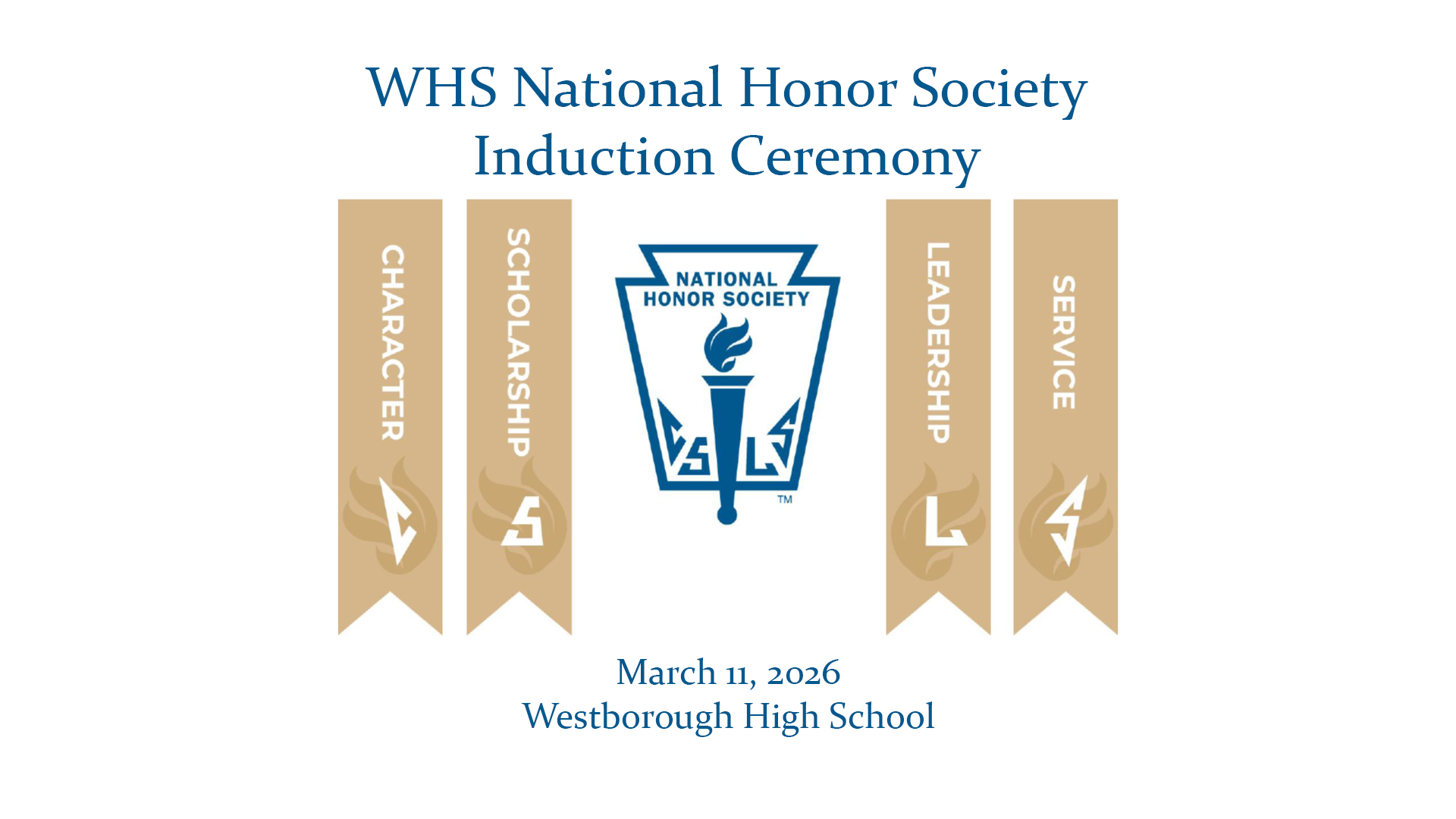 WHS National Honor Society Induction Ceremony - March 11, 2026