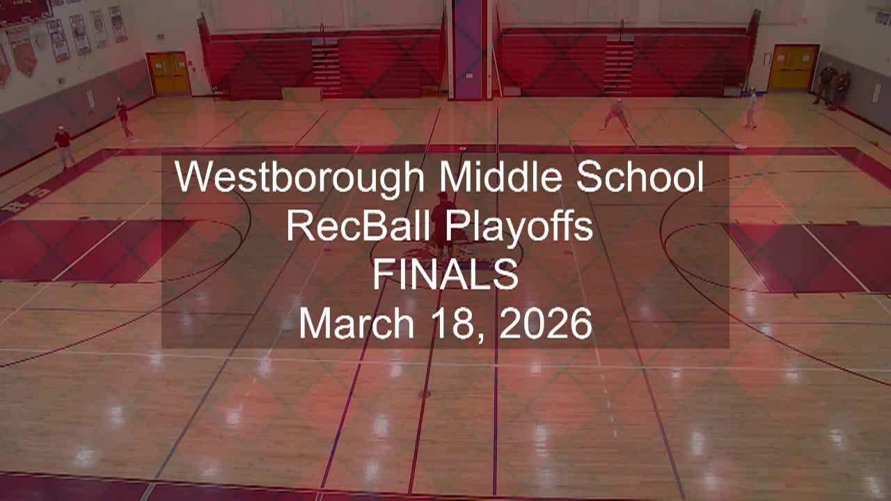 Westborough Recball Championships Final 2026