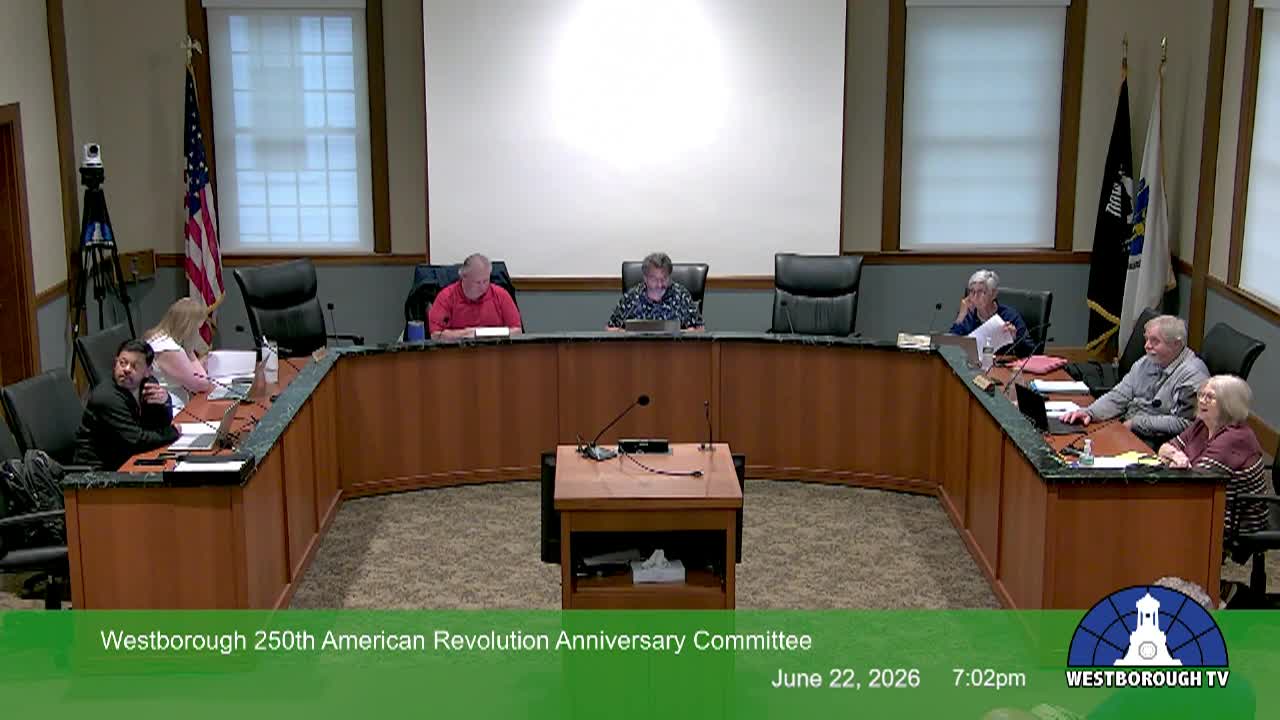 Westborough Advisory Finance Committee Meeting -  June 22, 2026