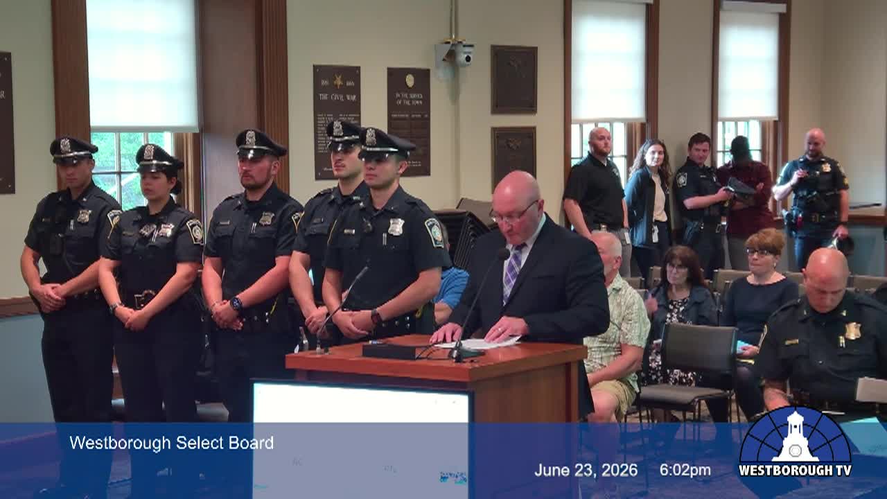 Westborough Select Board Meeting - June 23, 2026